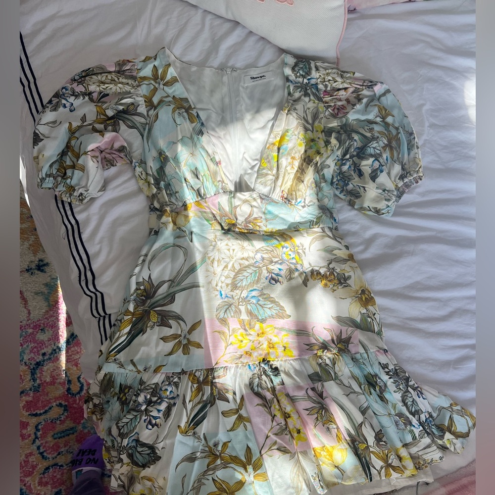 Showpo knee length floral dress.